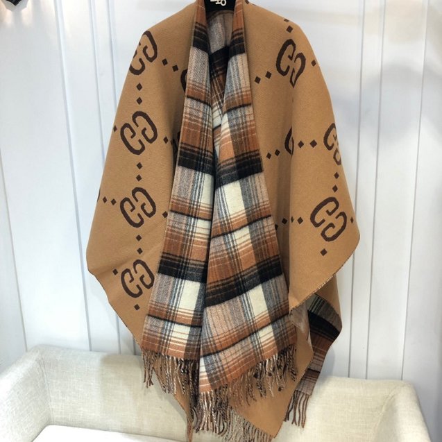 2020 GG top quality cashmere blanket G370 coffee