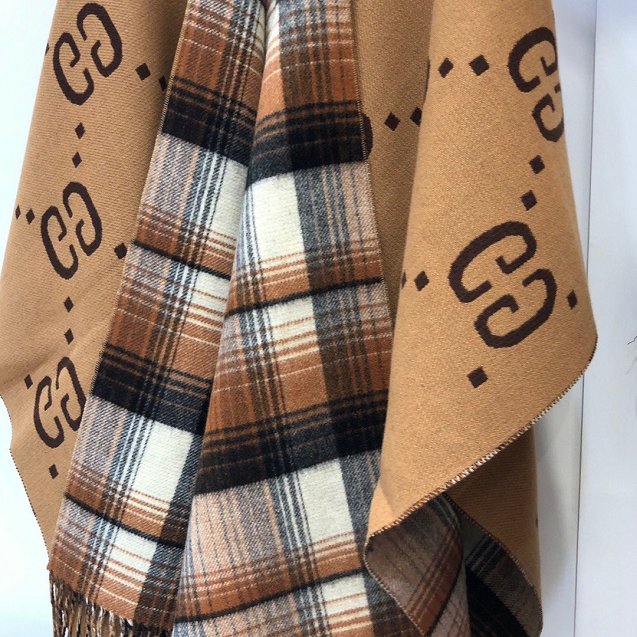 2020 GG top quality cashmere blanket G370 coffee