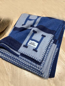 Hermes original cashmere avalon blanket HB064 gray