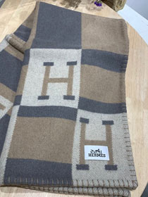 Hermes original cashmere avalon blanket HB064 grey