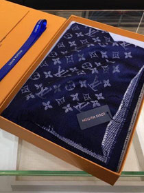2020 louis vuitton top quality cashmere scarf L571 blue