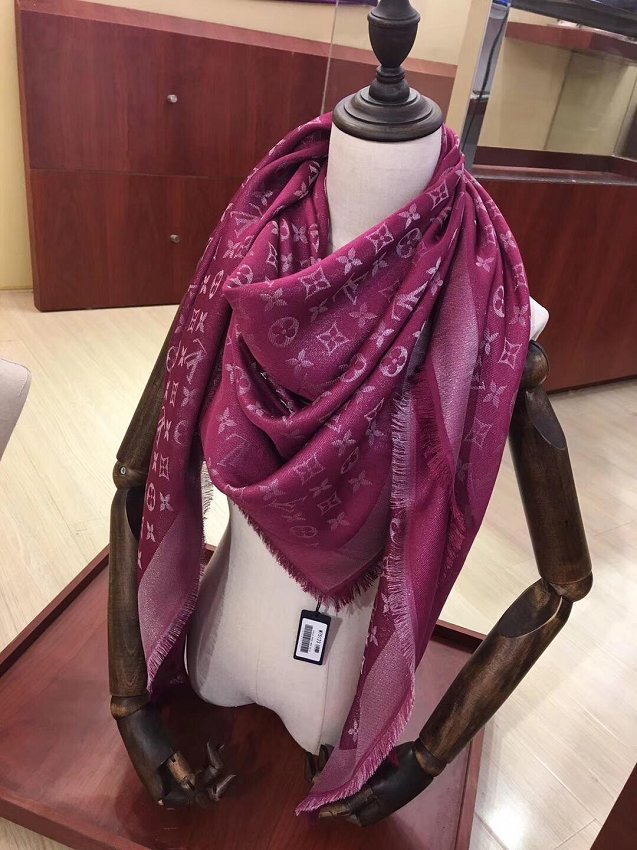 2020 louis vuitton top quality silk scarf L568 burgundy