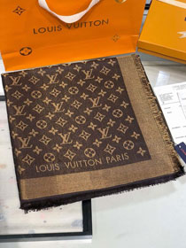 2020 louis vuitton top quality silk scarf L568 coffee(small logo)