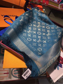 2020 louis vuitton top quality silk scarf L568 lake blue