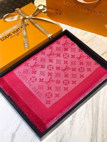2020 louis vuitton top quality silk scarf L568 rose red