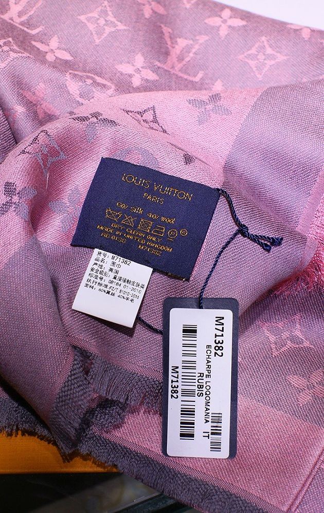 2020 louis vuitton top quality silk scarf L568 pink&grey