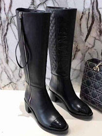 2020 CC original calfskin high boots 50mm heel G34961 black