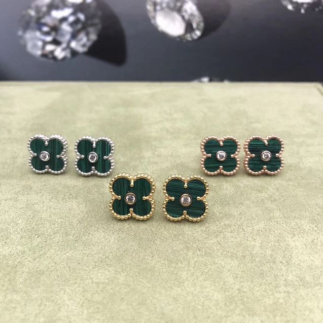 Van Cleef sweet alhambra earstuds VC0001 green