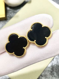 Van Cleef sweet alhambra earstuds VC0002 black