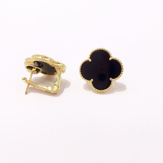 Van Cleef sweet alhambra earstuds VC0002 black