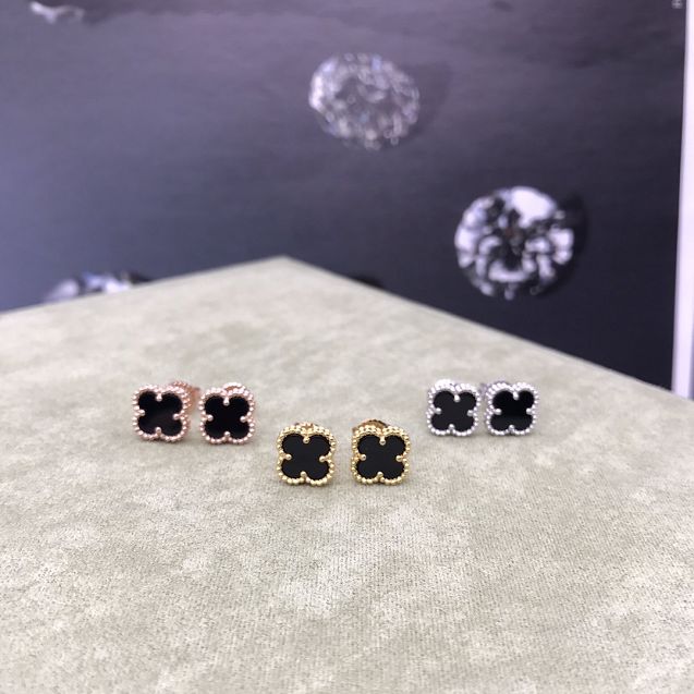 Van Cleef sweet alhambra earstuds VC0002 black