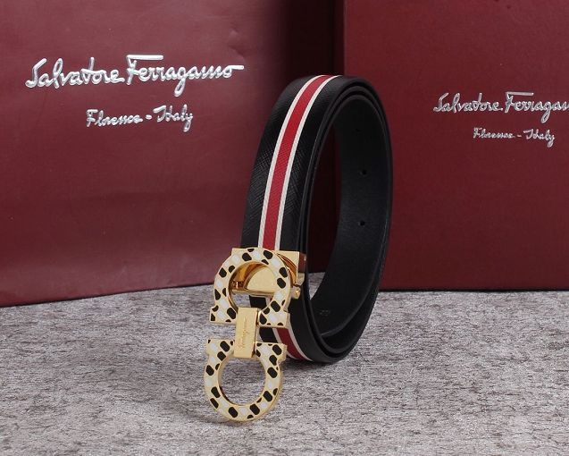 Feragamo original calfskin belt 25mm F0056 black