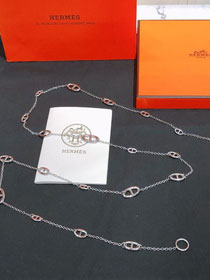 Hermes athena chain belt H064556 silver