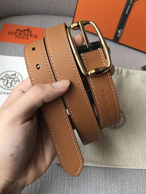 Hermes orignal epsom leather reversible belt 24mm H071450 coffee