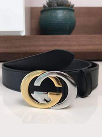 GG original calfskin 30mm belt 411937 black	