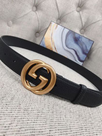 GG original togo calfskin belt 20-30-40mm 409417 black