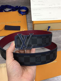 Louis vuitton damier Initiales 40mm belt M0050S