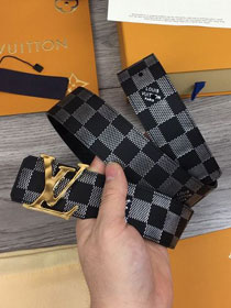 Louis vuitton damier canvas initiales 40 MM belt M9808S