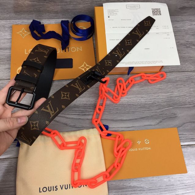 Louis vuitton monogram signature 35MM belt MP059T 