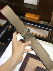 Louis vuitton original calfskin prism 40mm belt M0166 grey