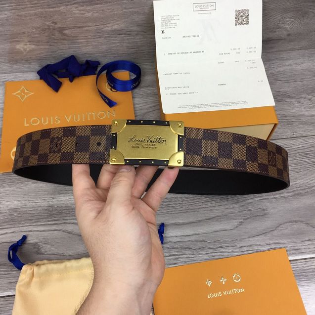 Louis vuitton original damier ebene 40mm belt M0179