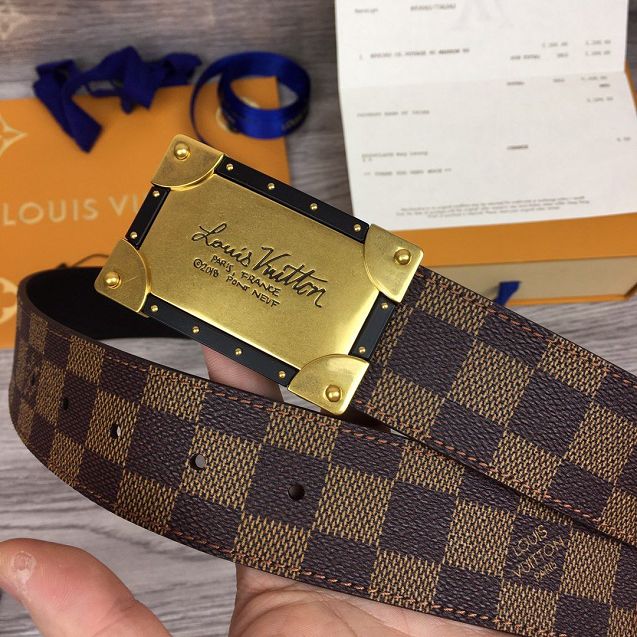 Louis vuitton original damier ebene 40mm belt M0179