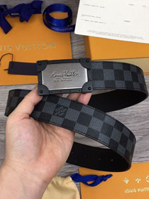 Louis vuitton original damier graphite 40mm belt M0180