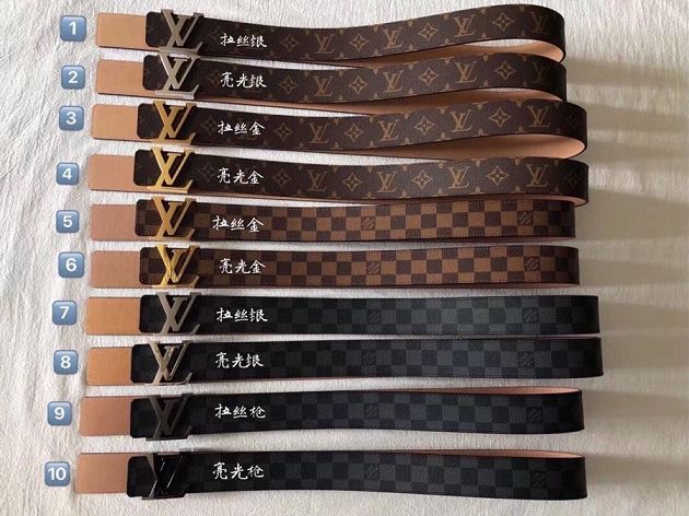 Louis vuitton original damier graphite 40mm belt M0183