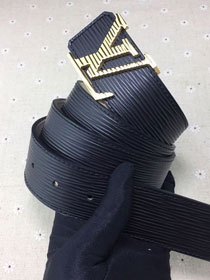 Louis vuitton original epi leather 40mm belt M0194 black