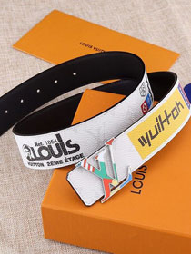 Louis vuitton original monogram 40mm belt M0186 white