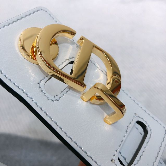 Dior original aged calfskin 20mm belt DR0011 white