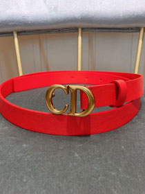 Dior original calfskin 20mm belt DR0009 red