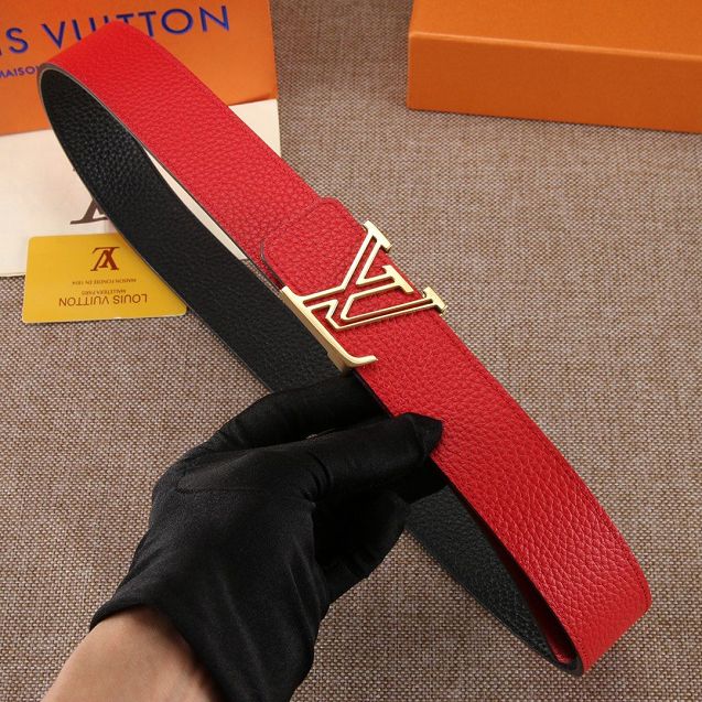 Louis vuitton original calfskin 40mm belt M0197 red