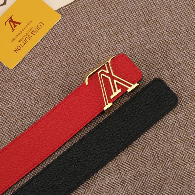 Louis vuitton original calfskin 40mm belt M0197 red
