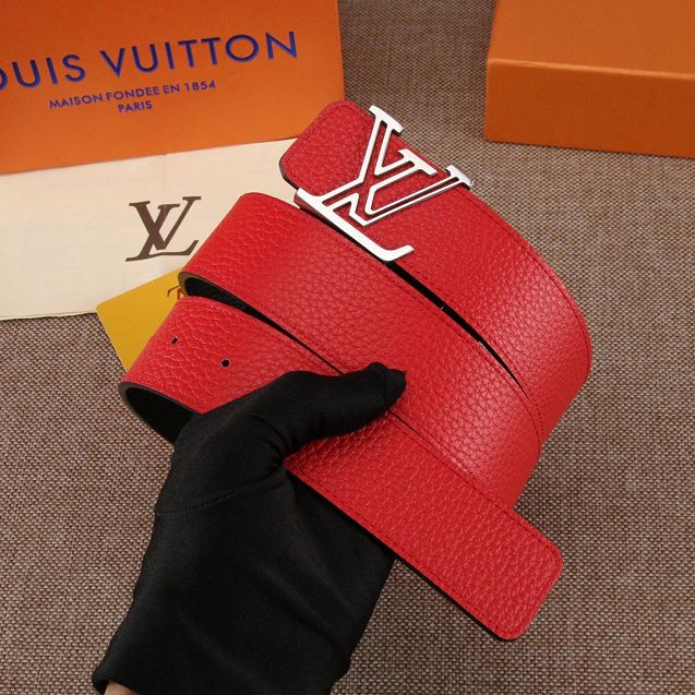 Louis vuitton original calfskin 40mm belt M0197 red