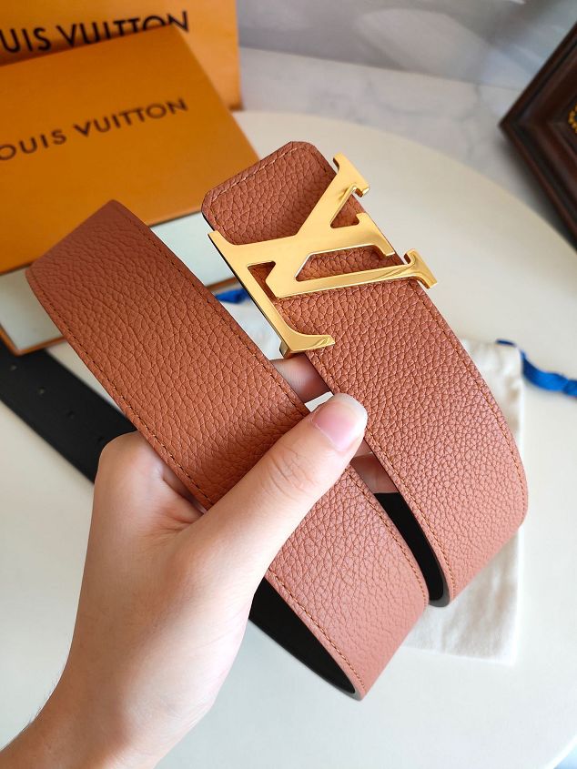 Louis vuitton original calfskin 40mm belt M0197 coffee