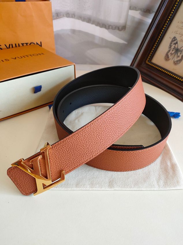 Louis vuitton original calfskin 40mm belt M0197 coffee