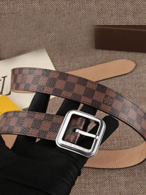 Louis vuitton original damier ebene 35mm belt M0206