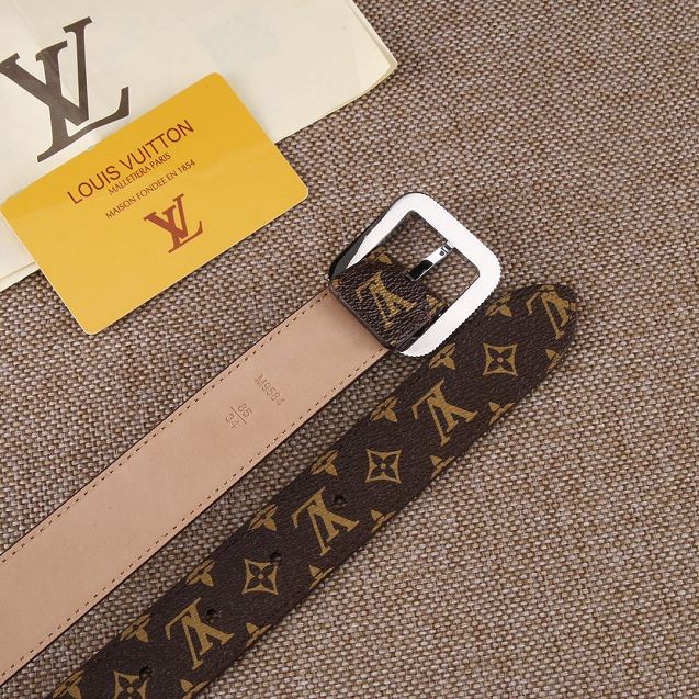 Louis vuitton original monogram canvas 35mm belt M0207