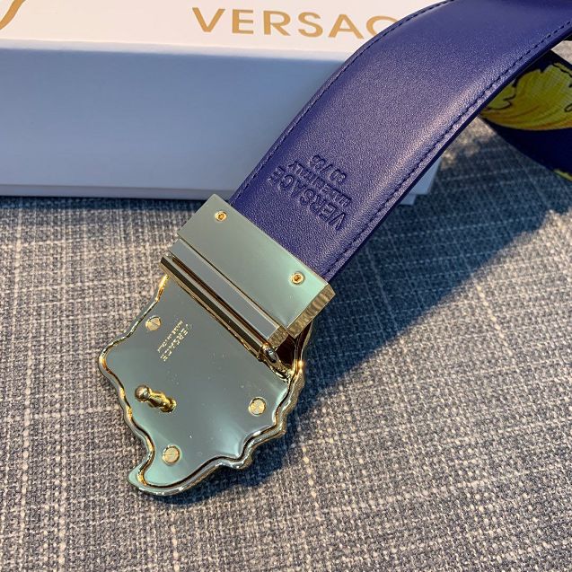 Vercase original calfskin 40mm belt VS0011 blue