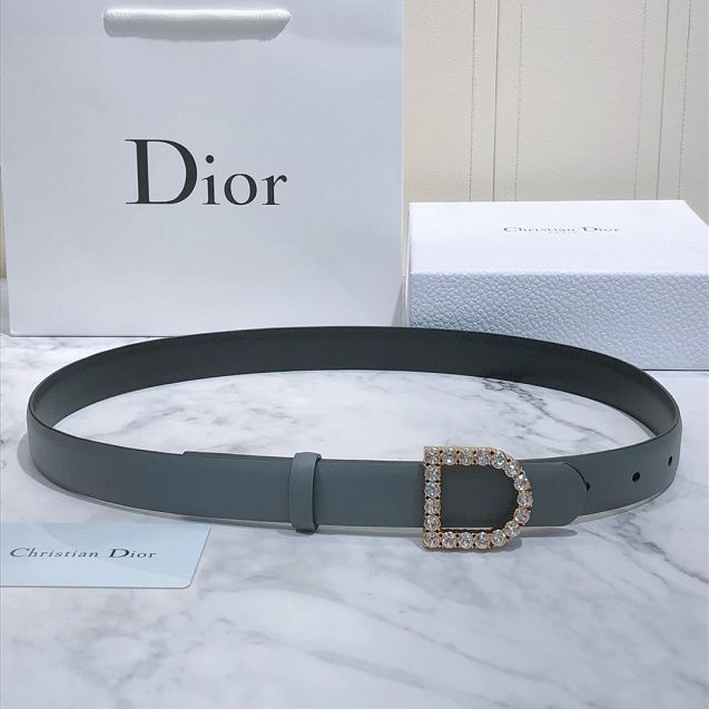 Dior original calfskin 25mm belt DR0015 