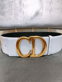 Dior original calfskin 70mm belt DR0015 white