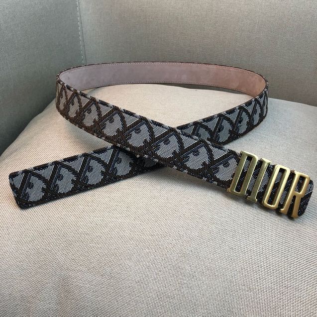 Dior original canvas 30mm belt DR0016