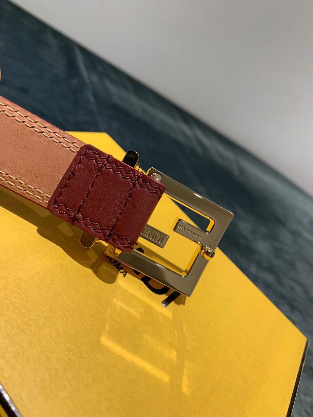 Fendi original calfskin belt 25mm FD0016 