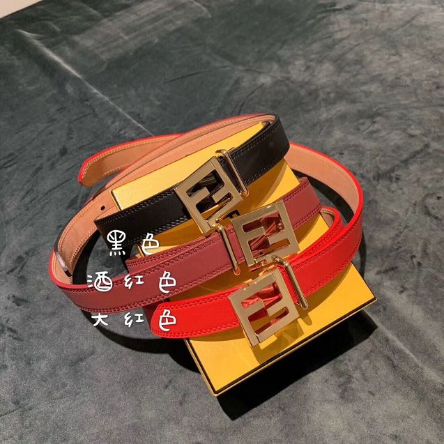Fendi original calfskin belt 25mm FD0016 