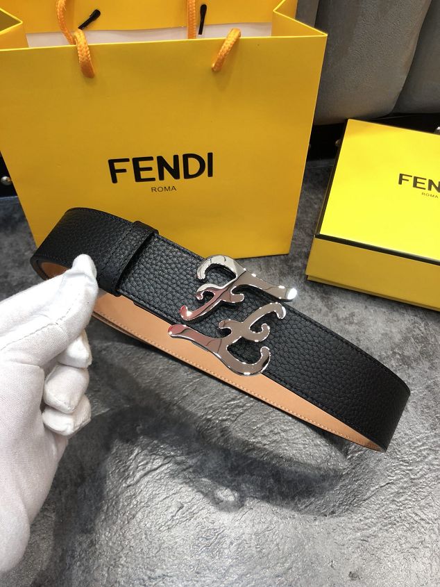 Fendi original calfskin belt 30mm FD0015 black