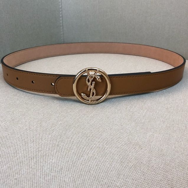 YSL original calfskin 25mm belt YS0001
