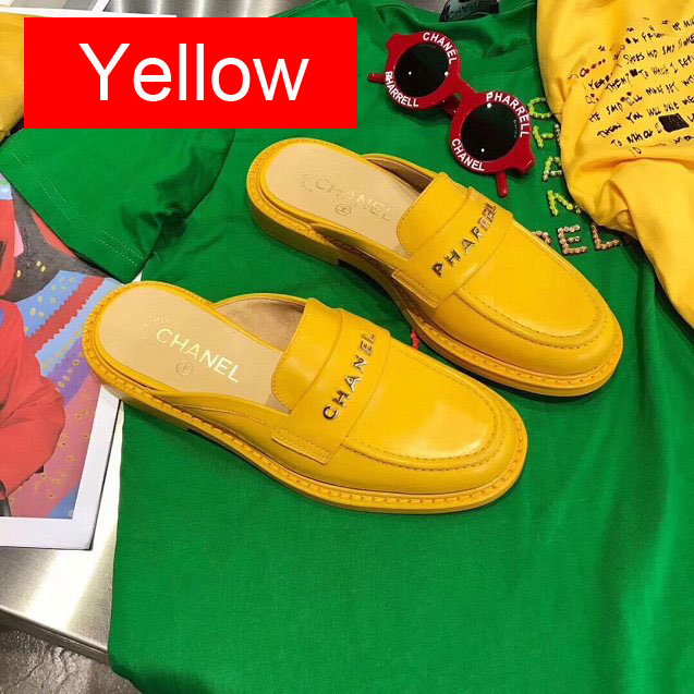 CC original calfskin pharrell mules G29289 yellow