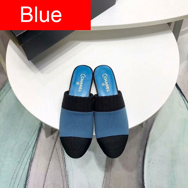 CC fabric mules G34661 blue