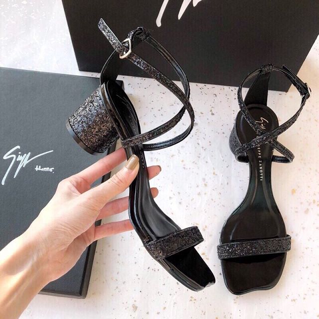 Giuseppe Zanotti original lambskin 55mm heel sandals GZ0018 